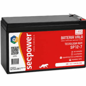 bateria selada vrla agm secpower sp12 7